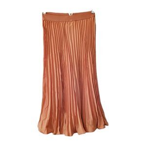 Grace Karin Skirt Womens Size Small Pinkish Peach Flare Bottom Ankle Poly Mix